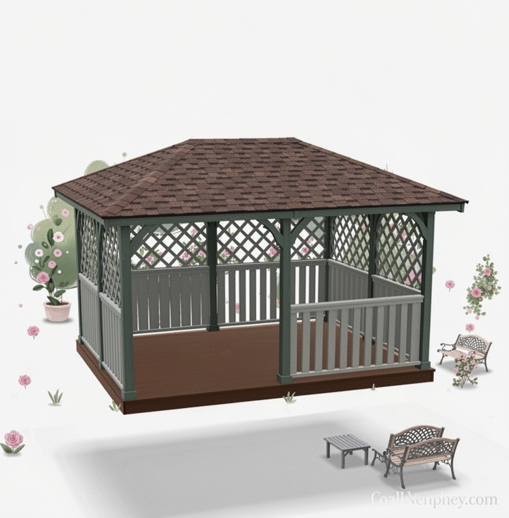 Gazebo 3x4 four slope