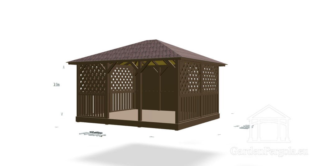 Gazebo 4x45 four slope