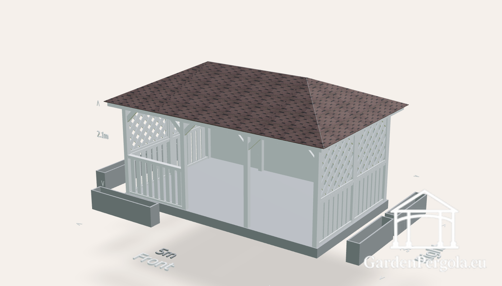 Gazebo 3x5 four slope