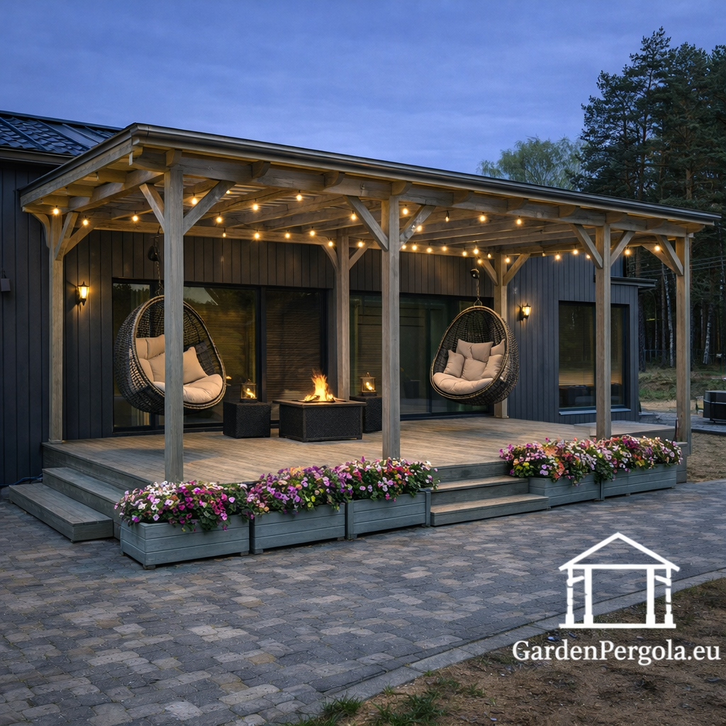 Padariet savu dārzu par īpa&scaron;u vietu - garden gazebo pergola