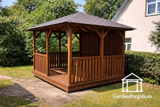 3x4m Koka Dārza Lapene