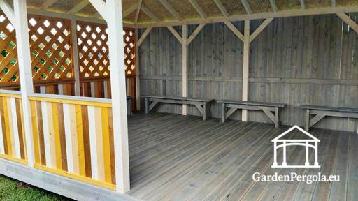 4x8m Liela bērnu dārza lapeņa