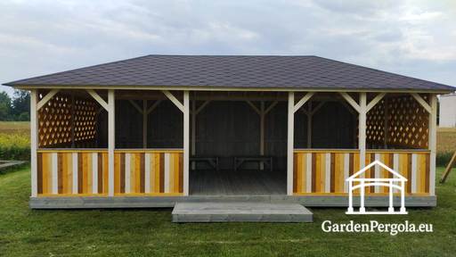 4x8m Liela bērnu dārza lapeņa