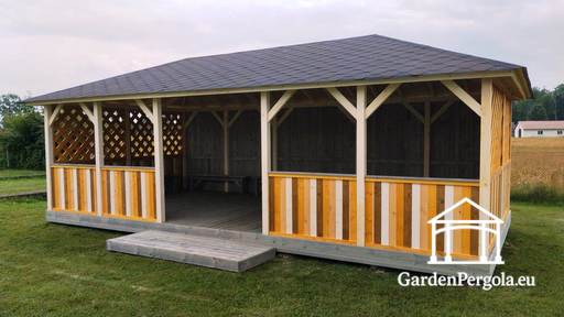 4x8m Liela bērnu dārza lapeņa