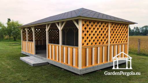 4x8m Liela bērnu dārza lapeņa