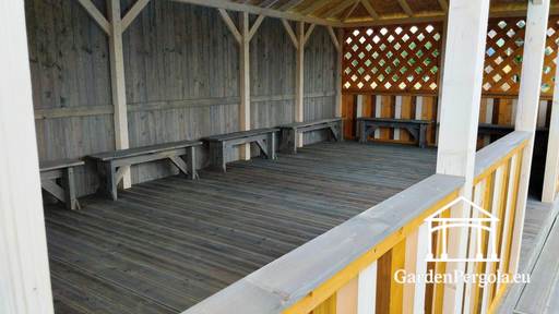 4x8m Liela bērnu dārza lapeņa