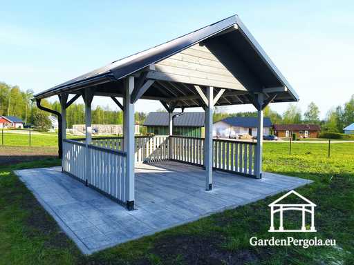 Custom 3.85 m x 3.85 m gazebo