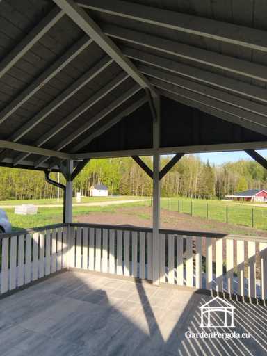 Custom 3.85 m x 3.85 m gazebo