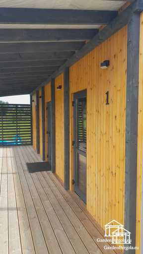 Natural Wooden House Extension with Covered Terrace