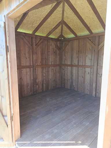 Capanno da giardino in legno su misura 3x5,5 m — Ampio capanno di stoccaggio con ampie porte doppie - 6