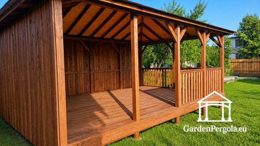 4x6 m Wooden Garden Gazebo