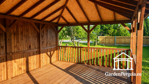 4x6 m Wooden Garden Gazebo