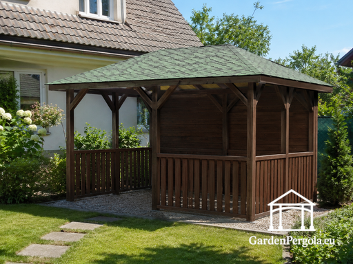 3 × 4 m DIY Wooden Gazebo Without a Floor – What Do You Need?