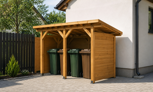 Why a Wooden Waste Bin Shelter Is a Smart Addition to Your Garden