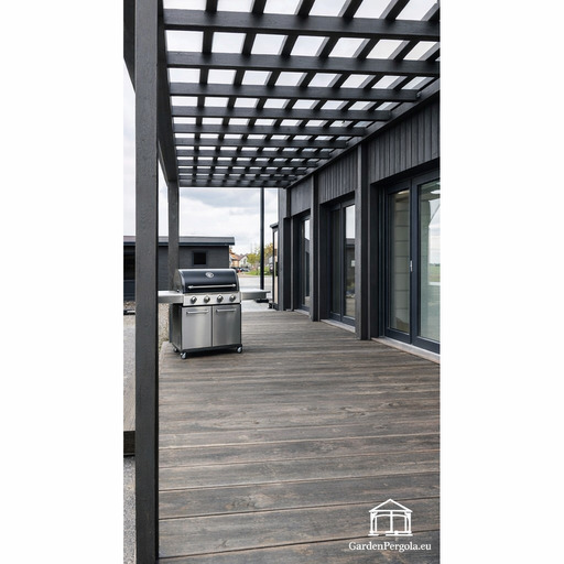 Piebūve 3x10m ar polikarbonāta jumtu